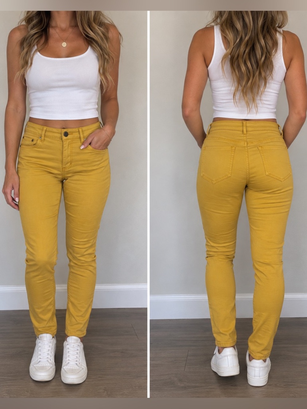 Maurices m Jeans Mustard Yellow Skinny Stretch Jeans
